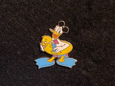 Donald Duck Wearing Duck Floatie Pin