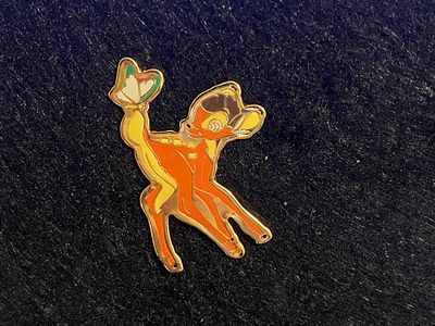 Bambi With Butterfly On Tail Pin