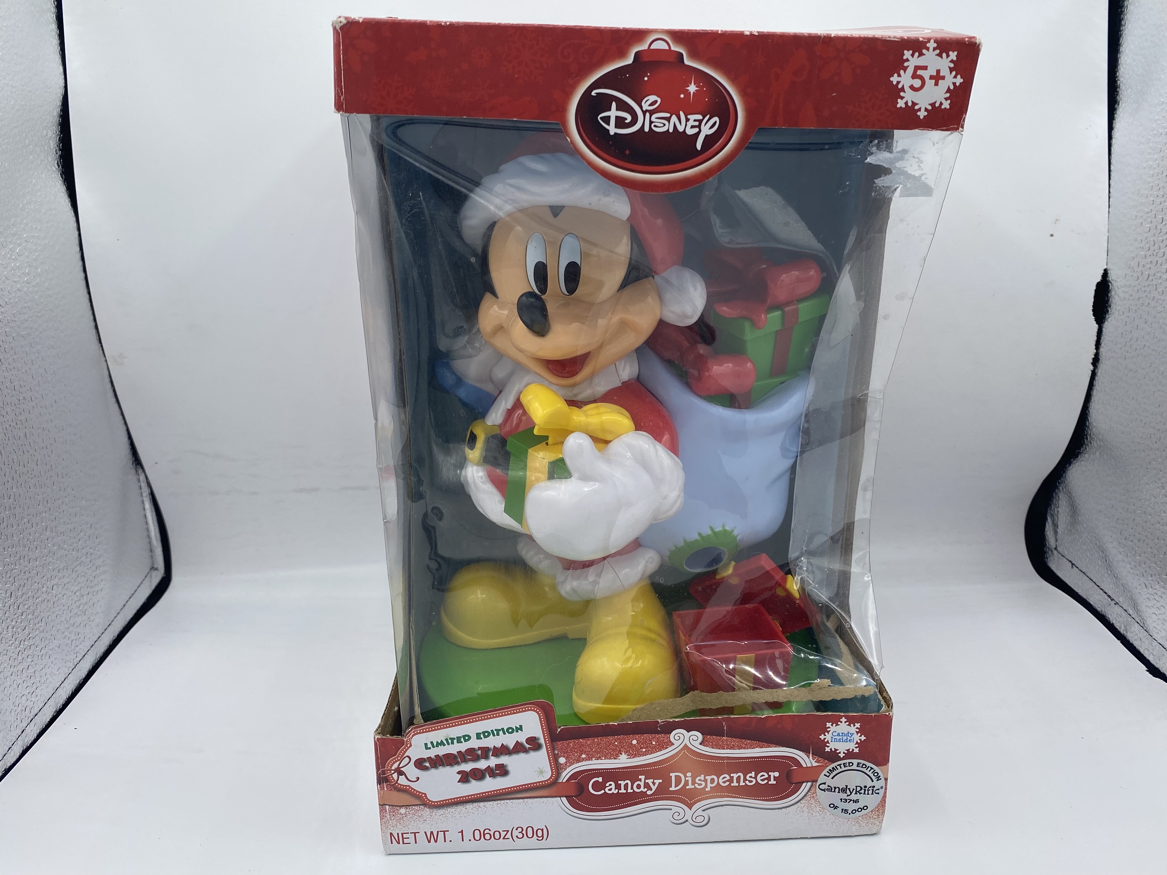 Limited Edition Santa Mickey Mouse Candy Dispenser