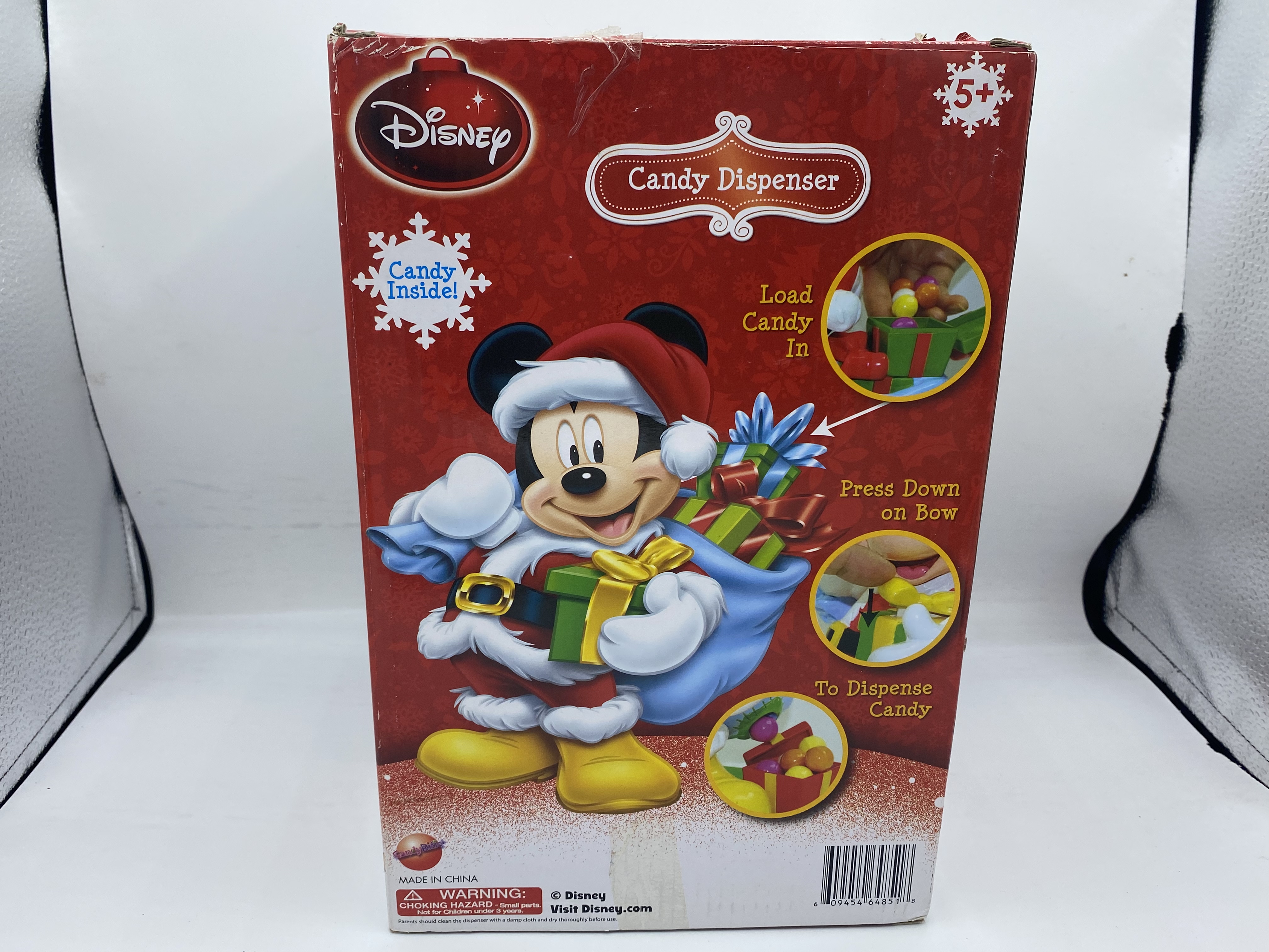 Limited Edition Santa Mickey Mouse Candy Dispenser