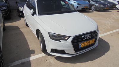 אאודי מודל 2019. 
צבע: לבן, מפתח: יש.
הערות חשובות 
1.	מחיר המחירון ניתן כשירות והוא אינו מחייב 