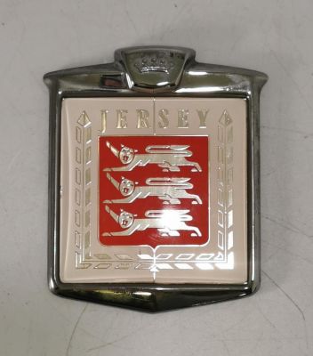 AS NEW JERSEY CHANNEL ISLANDS ENAMEL BUMPER BADGE