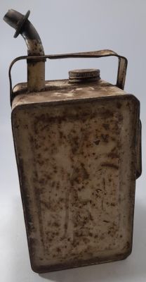 VINTAGE VALOR PETROL, PARAFFIN, OIL CAN STANDING 13 X 6 X 6 INCHES