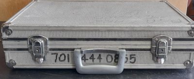 ALUMINIUM CASE (no key) 19 x 14 x 5 inches