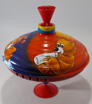 VINTAGE TINPLATE SPINNING TOP USA