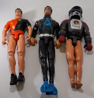 3 X ACTION MAN TOYS