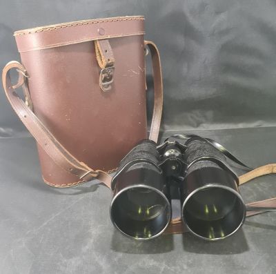 SET OF VINTAGE BINOCULARS IN CASE