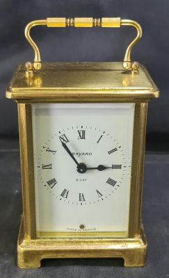 QUALITY VINTAGE FRENCH CARRIAGE CLOCK MADE BY BAYARD.