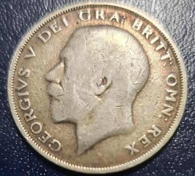 FULL SILVER GEORGE V HALF CROWN 1920