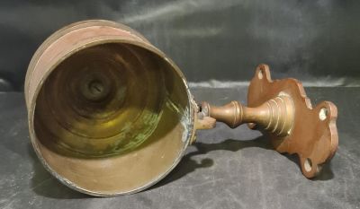 DECORATIVE VINTAGE BRASS &amp; COPPER WALL HANGING CANDLE HOLDER 8 X 6 INCHES