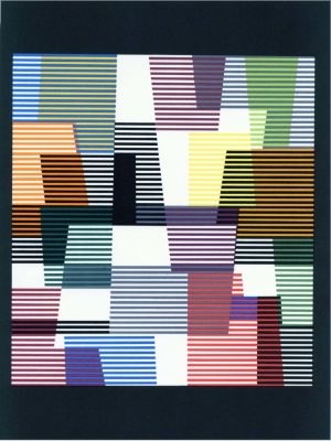 Yaacov Agam - Untitled. 1980, Lithograph, . 12 1/8 x 9 1/8 in. Issued for XXe Siecle in 1980 