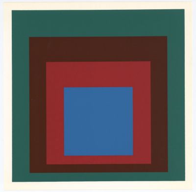 Josef Albers - Homage to the Square. 1977, Silkscreen / serigraph (after the painting), . 8 7/8 x 8 