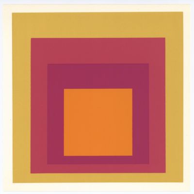 Josef Albers - Homage to the Square. 1977, Silkscreen / serigraph (after the painting), . 9 7/8 x 8 