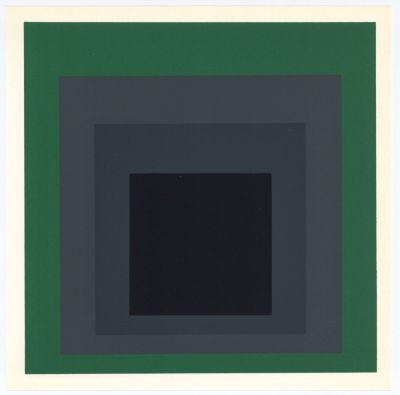 Josef Albers - Homage to the Square: Grisaille and Patina. 1977, Silkscreen / serigraph (after the 