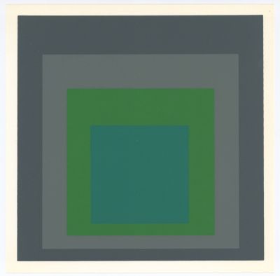 Josef Albers - Homage to the Square: Renewed Hope. 1977, Silkscreen / serigraph (after the 