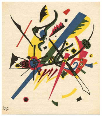 Wassily Kandinsky - Kleine&not;†. 1951, lithograph, . Sheet size 9 x 7 3/4 inches. ithograph (after the 