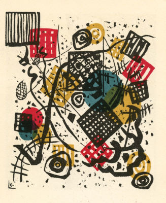 Wassily Kandinsky - Klein V. 1954, lithograph, . Image size: 4 3/4 x 4 inches&not;†. lithograph (after 