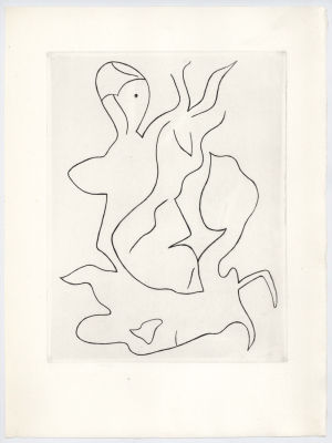 Jean Hans Arp - Paroles Peintes. 1965, Etching, . 14 3/4 x 11 in. Executed in 1965 for the deluxe 