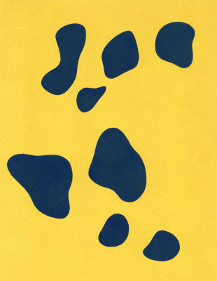 Jean Hans Arp - Configuration. 1956, Pochoir (after the collage), . 12 1/4 x 9 1/2 in. Printed by 