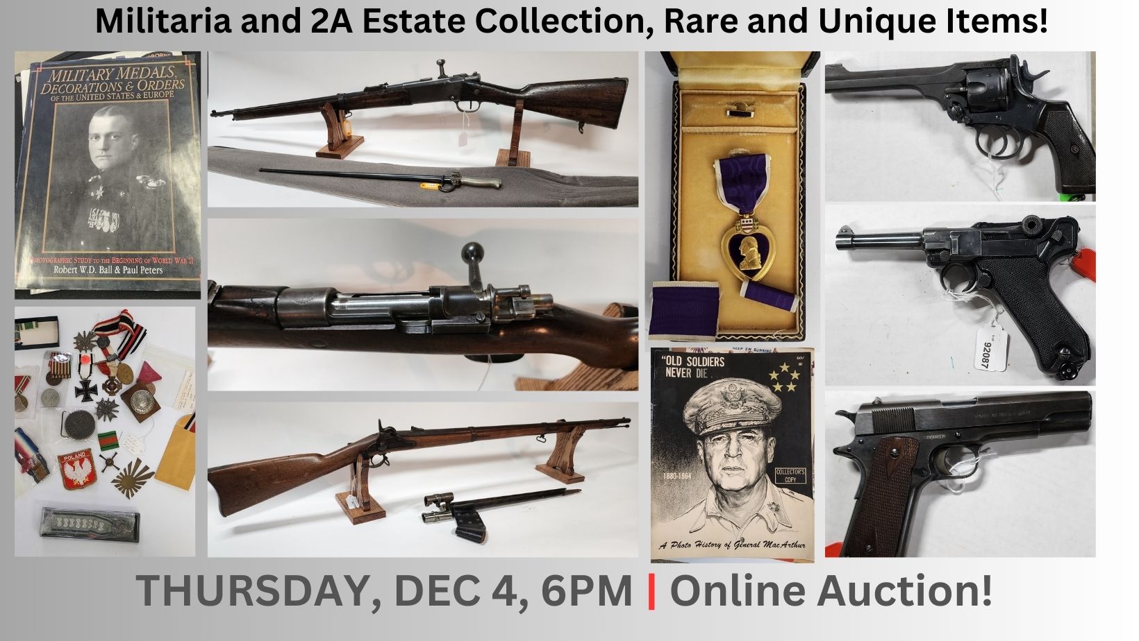 Wickliff Auctions | Single Owner Estate, WW1/WWII Arms and Collectibles