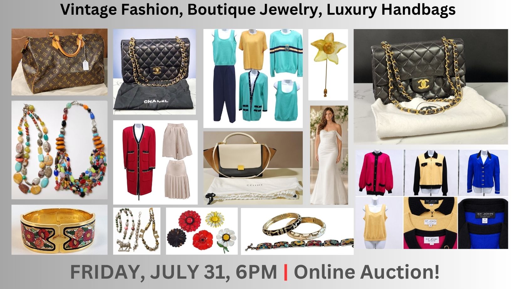 Wickliff Auctions | Vintage Fashion, Boutique and Fashion Jewelry. High-End Handbags