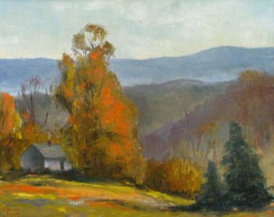 Louise Bishop 16x20 O/C Autumn Hills. Louise Bishop (Columbus, IN) 16x20 , O/C , Signed lower 
