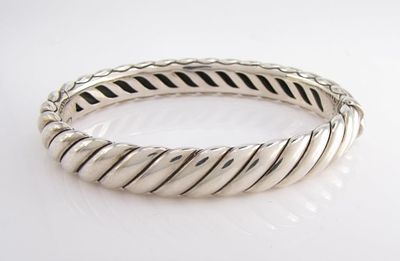 David Yurman Cable Classic Bracelet. A David Yurman, 10mm wide sterling silver Cable Classic 