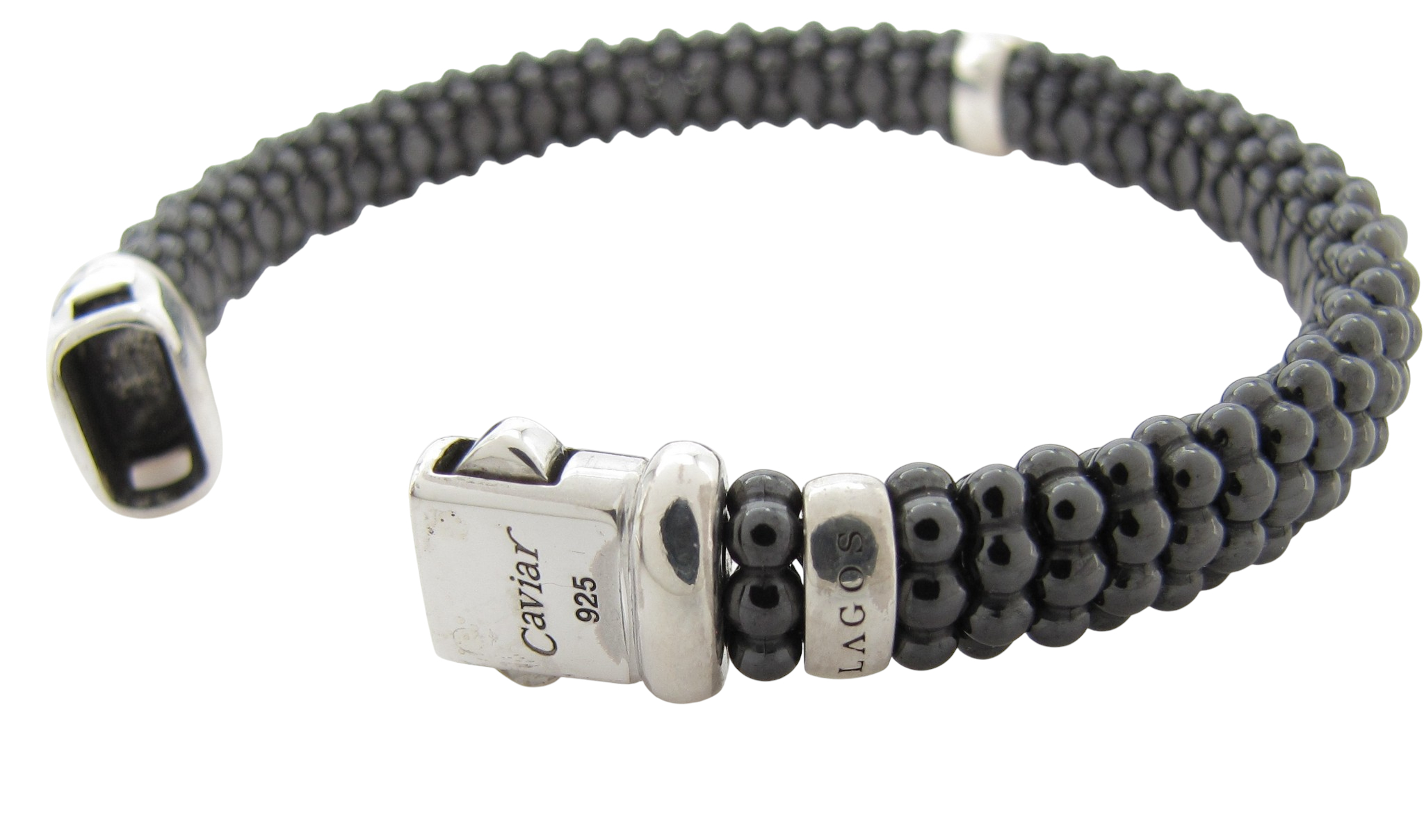 Lagos Black Ceramic Diamond Bracelet