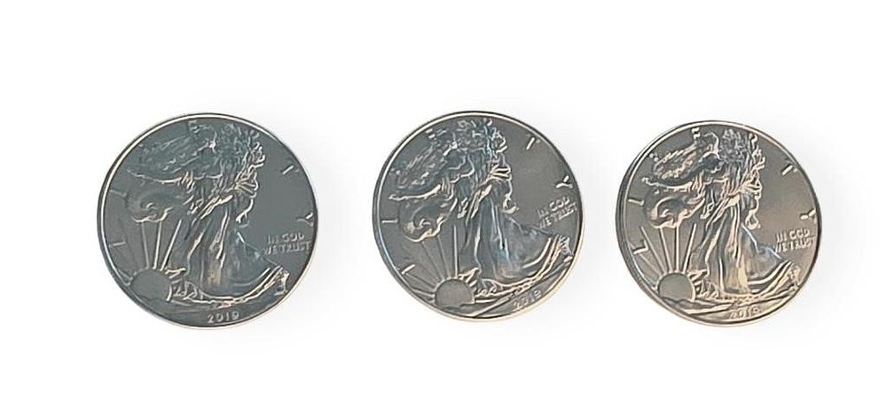 Lot 1817: (3) Silver American Eagle $1 Coins, 2020