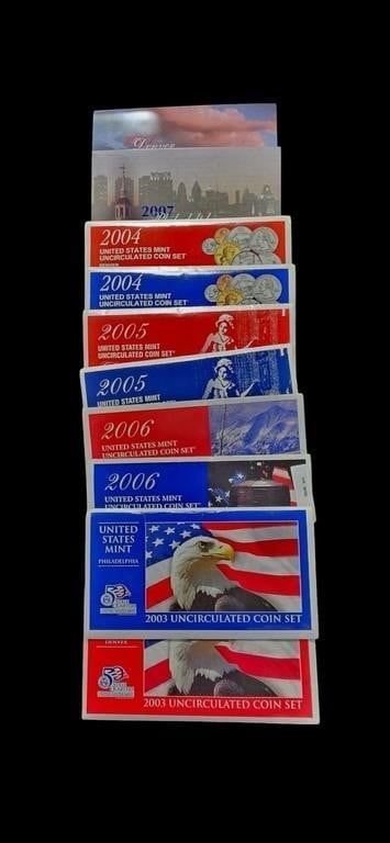 Lot 1880: (10) US Mint Uncirculated Coin Sets, 2003 D...