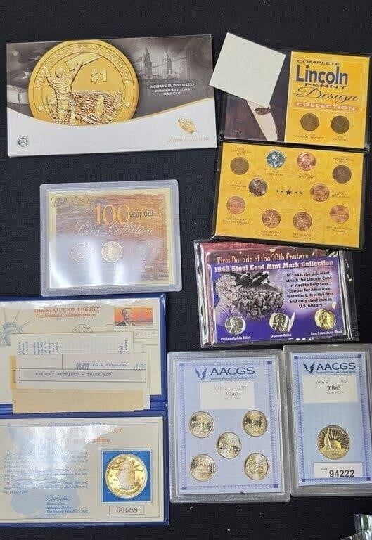 Lot 1904: Group of Various Collectible US Coins, including AACGS...