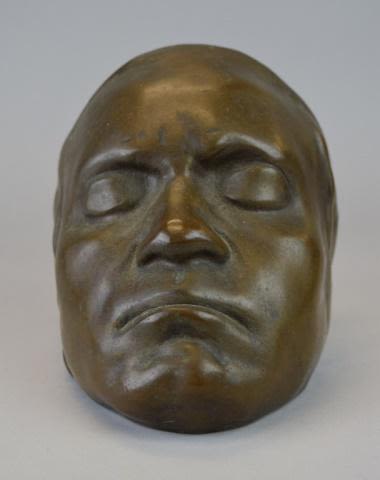 Lot 190: Bronze Death Mask Beethoven
