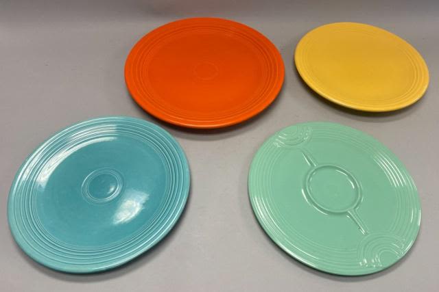 Lot 240: 4 Fiestaware Serving Platters Including Vintage