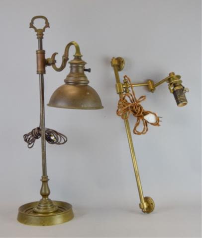 Lot 273: 2 Brass Lamps