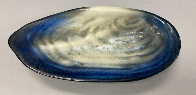 Lot 274: Signed Pol Chambost Pottery Shell Bowl