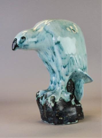 Lot 309: David Sharp Pottery Eagle