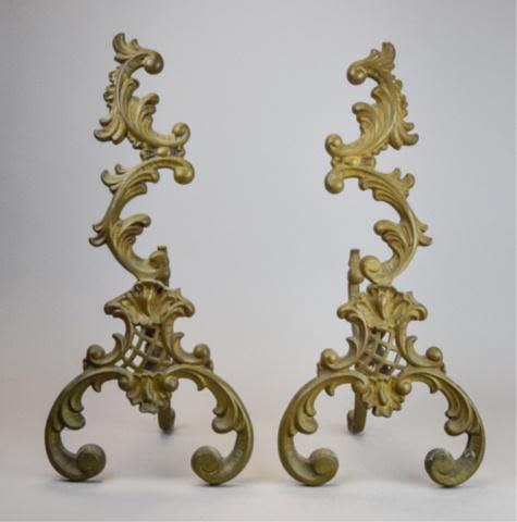 Lot 317: Pair of Andirons