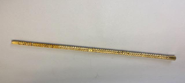 Lot 576: Shark Spine Cane With 14 Karat Gold Handle