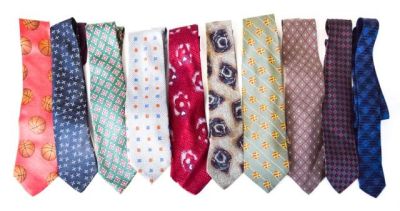 Lot 1 - 10 Designer ties- Armani, Jilsander, Hilfiger