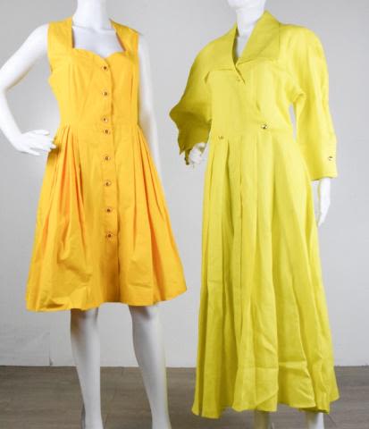 Lot 182: Two Yellow Made in Italy Dresses