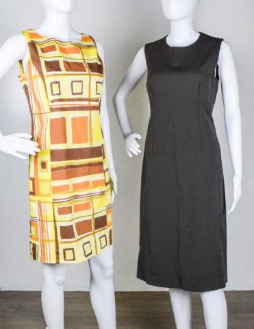 Lot 184: Two Mid century modern Mod Dresses - Adec Prada