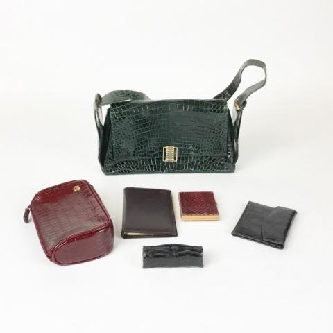 Lot 241: Snake & Alligator Handbags & Accessories