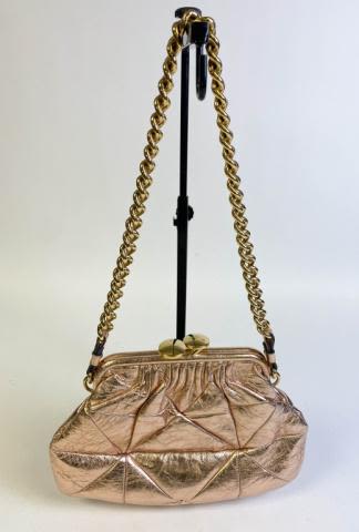 Lot 249: Marc Jacobs Copper Metallic Stam Bag