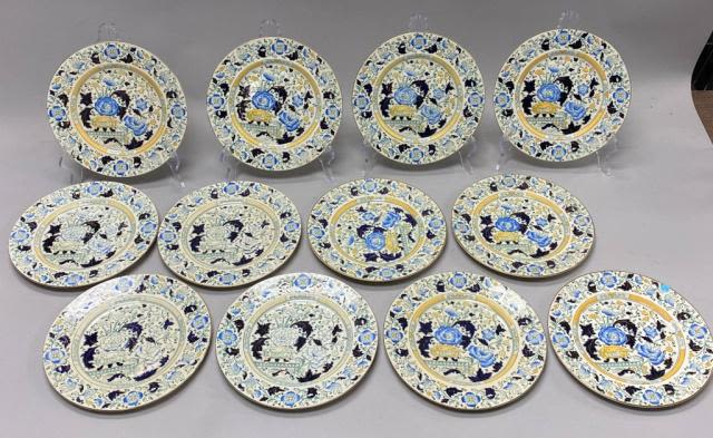 Lot 172: Set of 12 Burgess & Leigh Burleigh Ware Plates