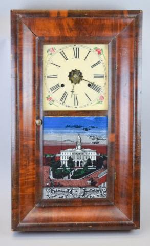 Lot 201: New Haven Ogee Shelf Clock