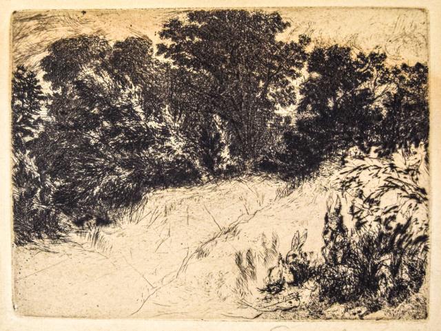Lot 226: Sir Francis Seymour Haden Etching Combe Bottom