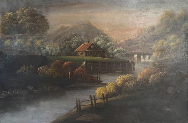 Lot 230: O/C Painting - 19th C European Landscape