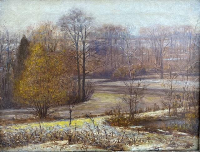 Lot 231: O/C Ernst L. Bartsch - "Autumn Landscape"