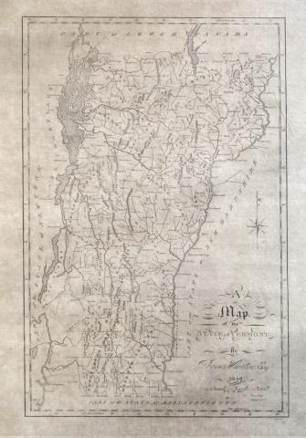 Lot 238: James Whitelaw Map of Vermont