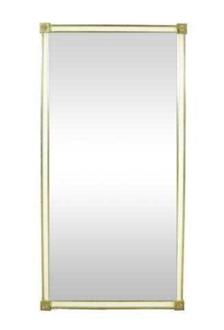 Lot 255: Hanging Wall Mirror in Silver Tone